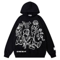 POOPMOOM Y2k Hoodie Men Women Grunge Graphic Hoodies Oversized Aesthetic Hoodies Pullover Alt Emo Hip Hop Streetwear